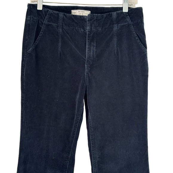 Free People Walk With You Velvet Flare Pants in Emerald Green Size 28 - Picture 9 of 12